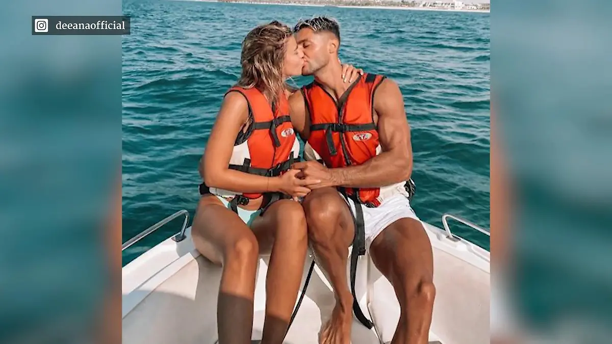Dijana und Marcellino im Knutschwahn Ex-Love-Island-Stars
