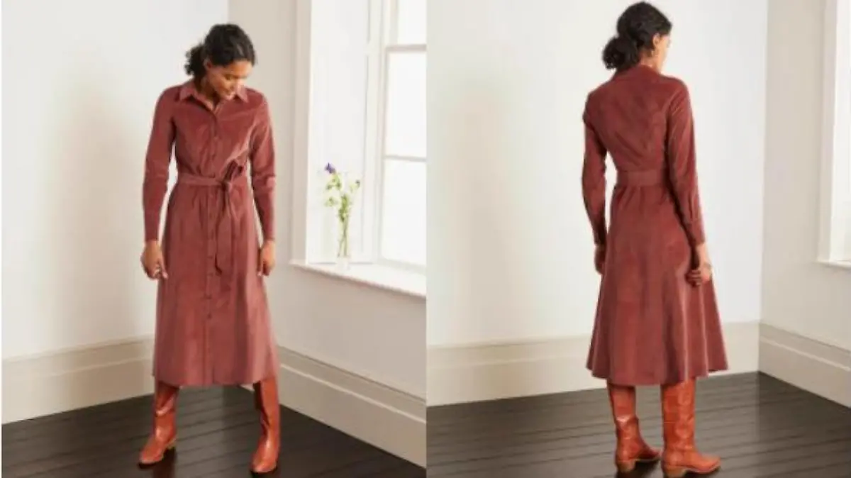 Cord-Kleid von Boden.