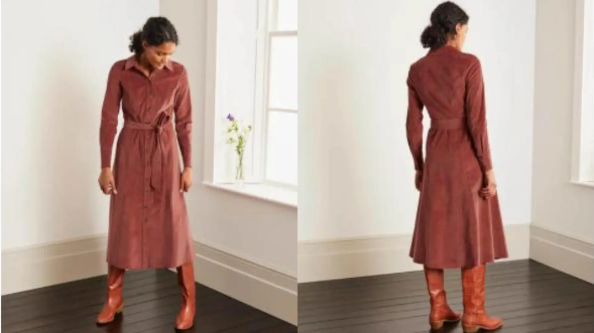 Cord-Kleid von Boden.