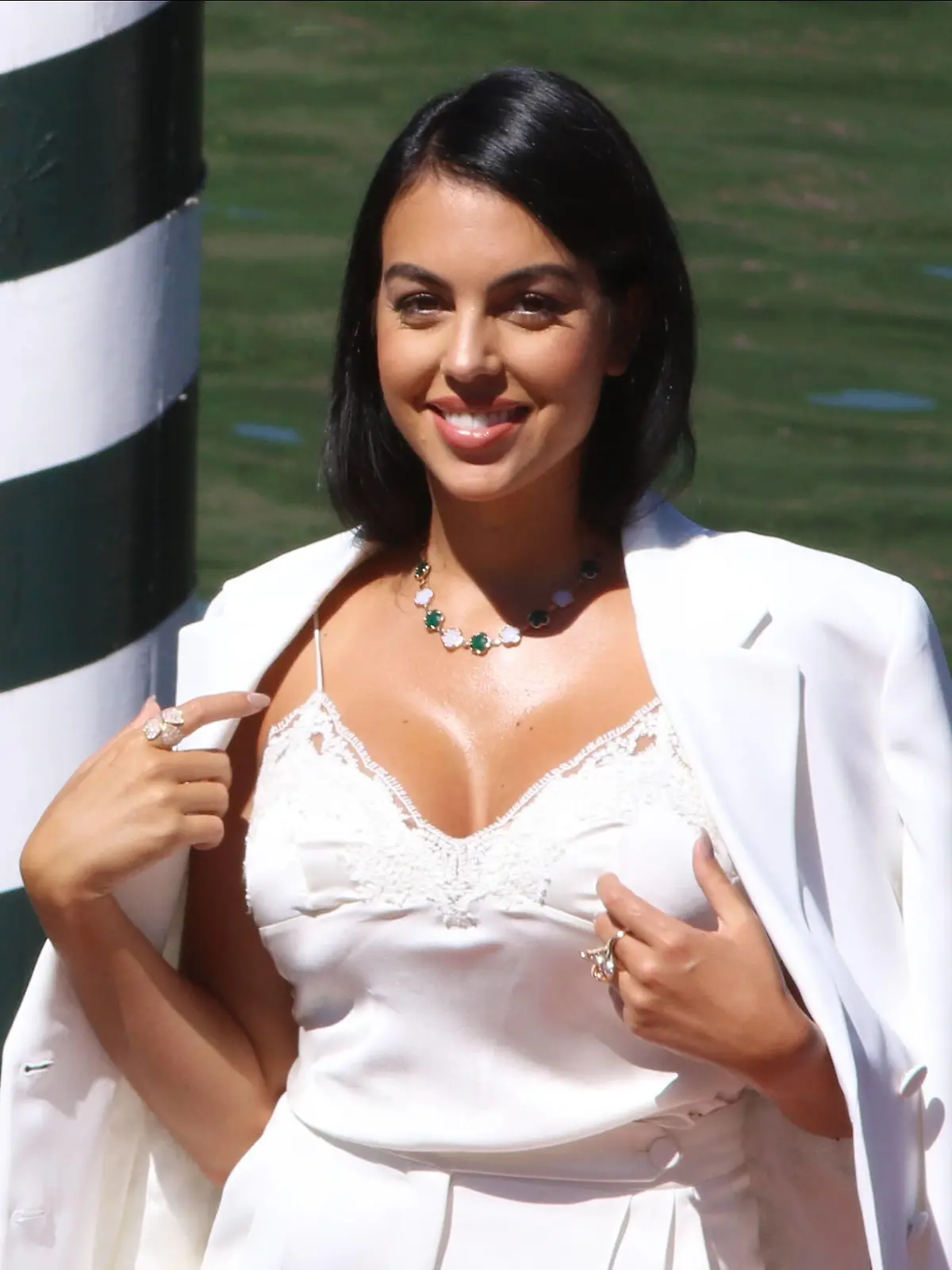 Spanish Georgina Rodriguez, companion of footballer Cristiano Ronaldo is arriving at the 77th Venice Film Festival at the Lido in Venice, Italy on September 3, 2020.  Pierre Teyssot/ESPA-Images Venice USA - ZUMAcs12 0048035848st Copyright: xESPAxPhotoxAgencyx 