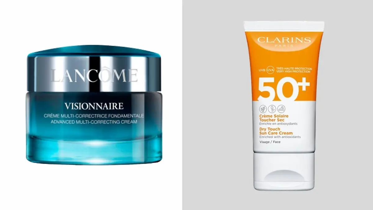 Lancôme Gesichtscreme und Clarins Sonnenschutzpflege im Check