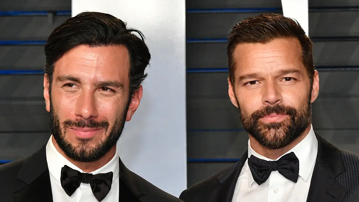 Jwan Yosef und Ricky Martin bei der Vanity Fair Oscar Party 2018.