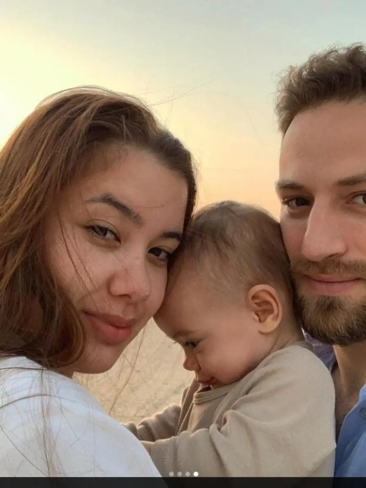 Caroline Crouch und ihre kleine Familie.