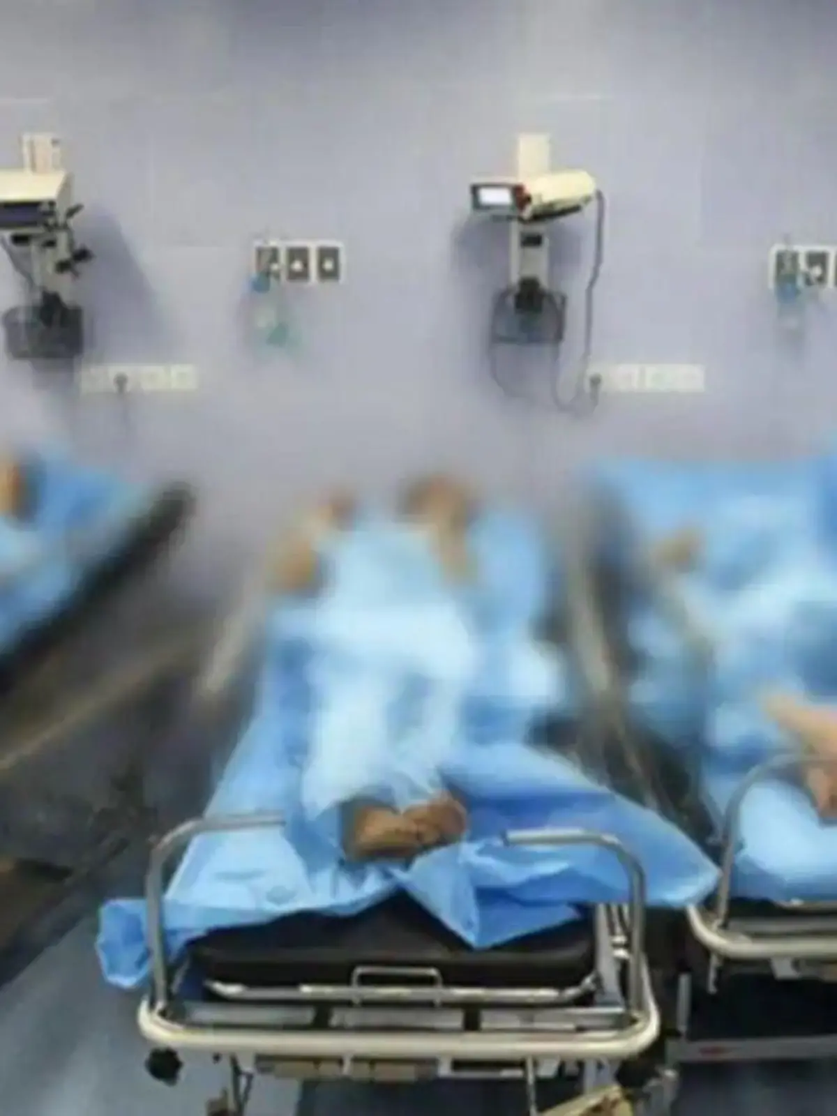 Opfer von Gasattacken in Krankenhäusern