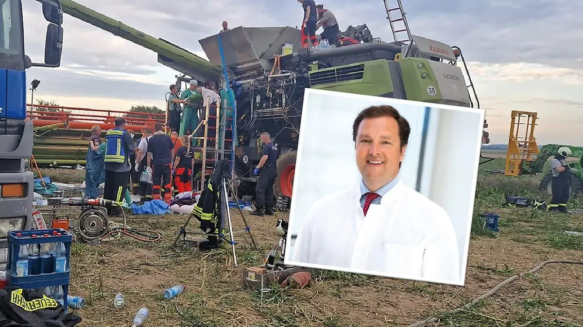 Prof. Dr. med. Clemens Schafmayer ist Teil des Amputationsteams gewesen. Zusammen mit anderen Ärzten und Kräften konnte er dem 25-Jährigen das Leben retten.