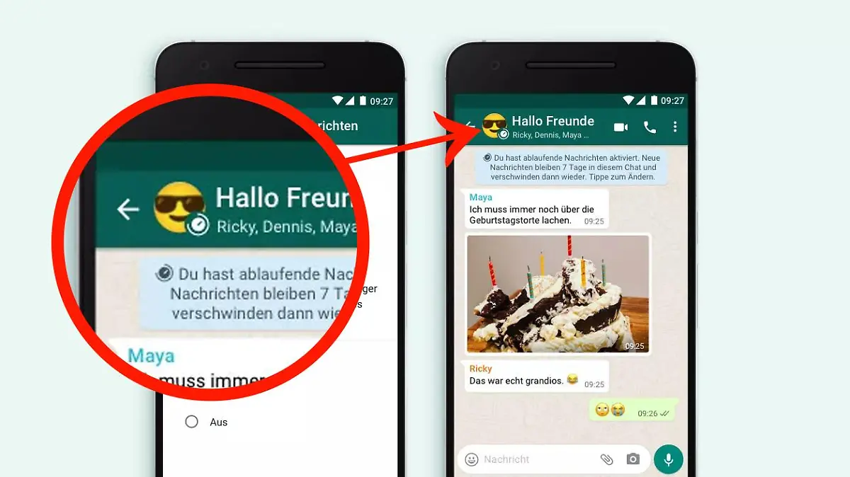 Bei einigen Chats wird bald eine kleine Uhr auf dem Profilbild zu sehen sein - aber was bedeutet das?