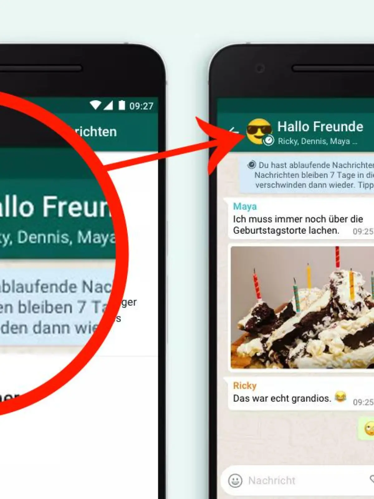 Bei einigen Chats wird bald eine kleine Uhr auf dem Profilbild zu sehen sein - aber was bedeutet das?
