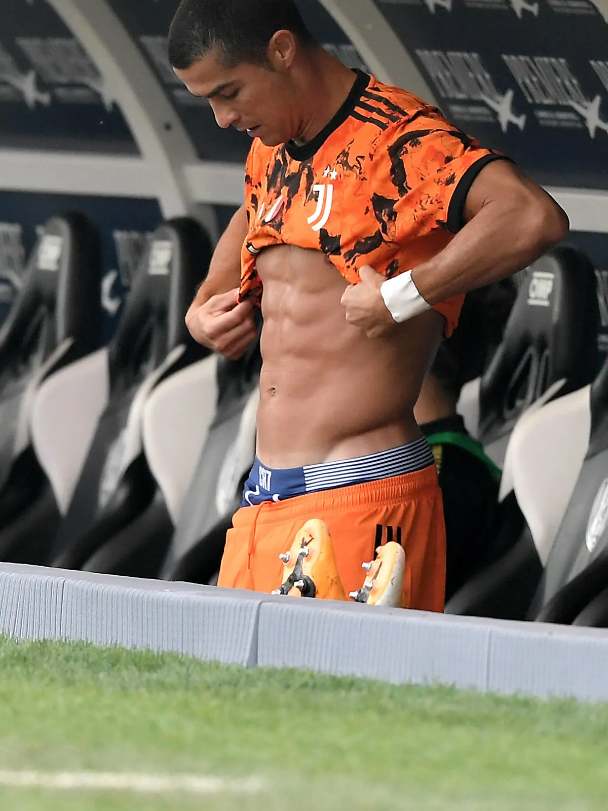 Cristiano beim Spiel Juventus gegen Roma