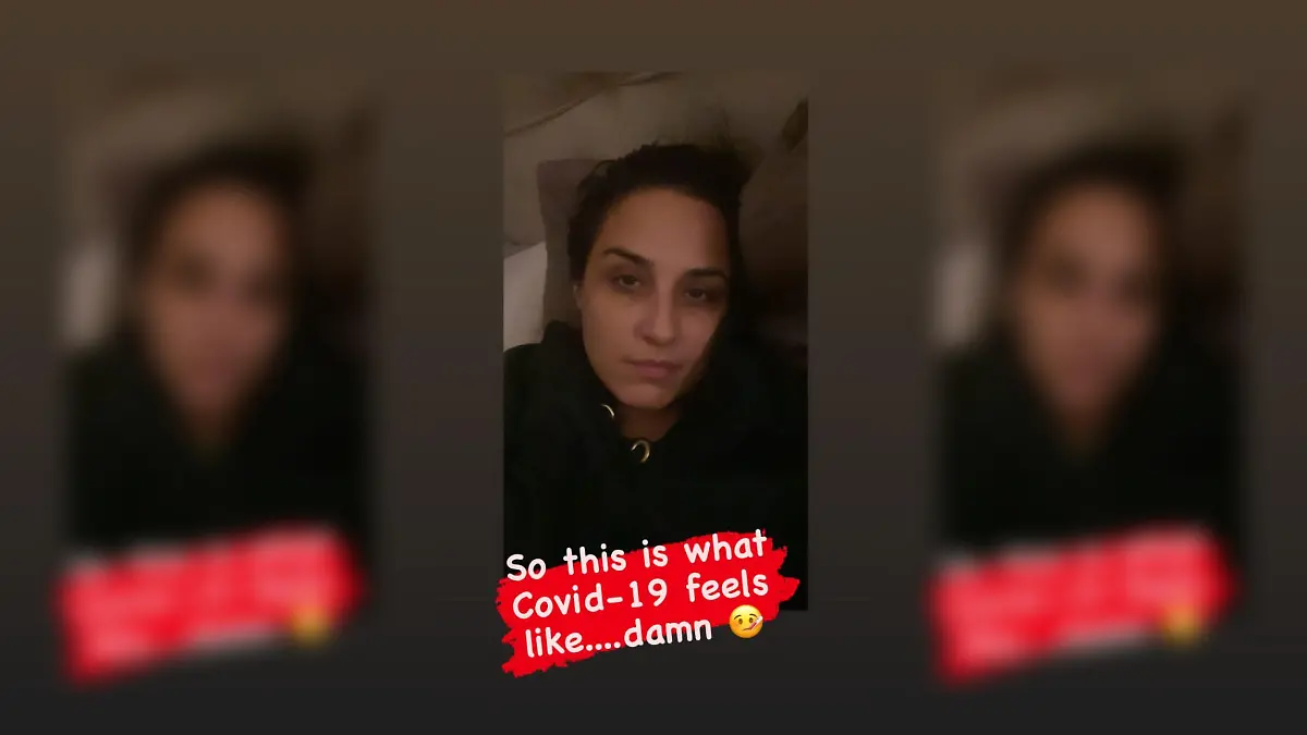 Nina Moghaddam zeigt sich in ihrer Insta-Story ungescminkt und mit tiefen Augenringen