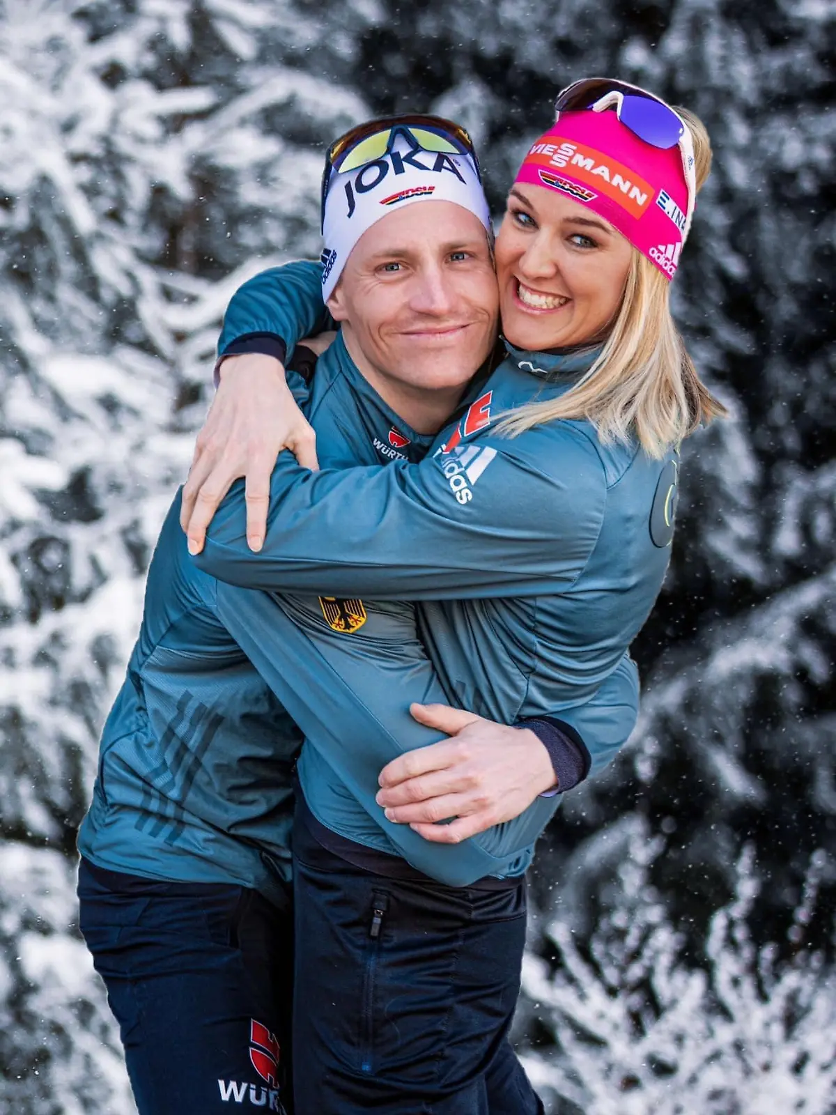 Denise Herrmann-Wick und Ehepartner Thomas Wick