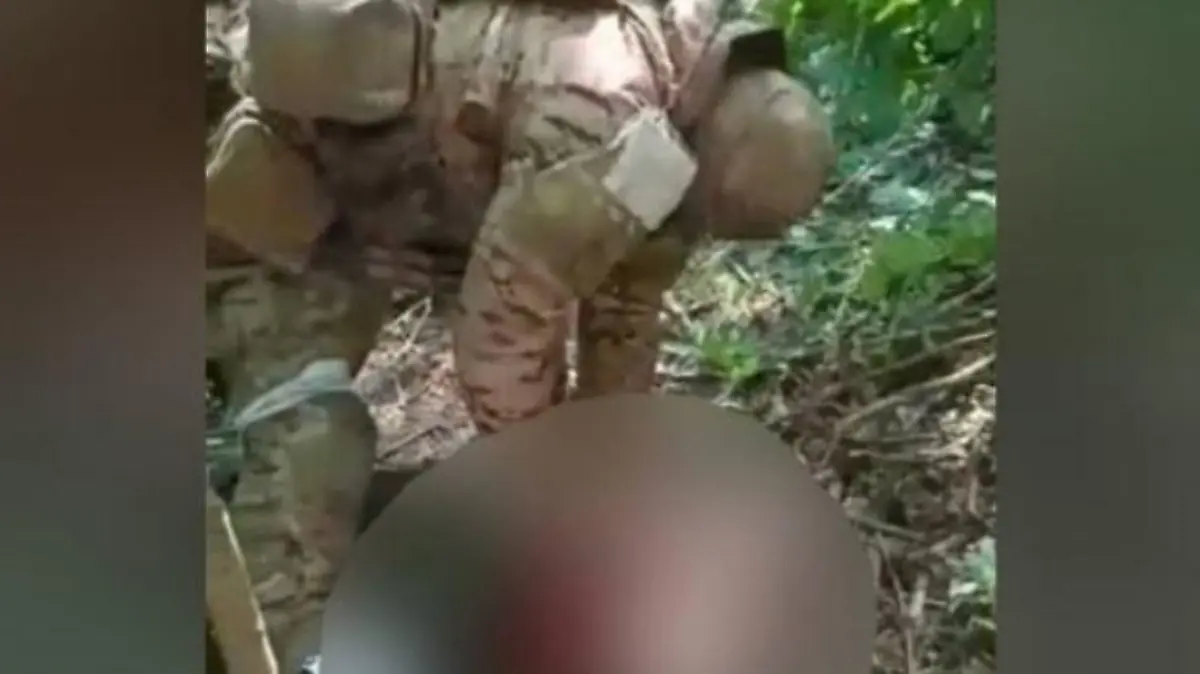 Video von einer Enthauptung mutmaßlich in der Ukraine