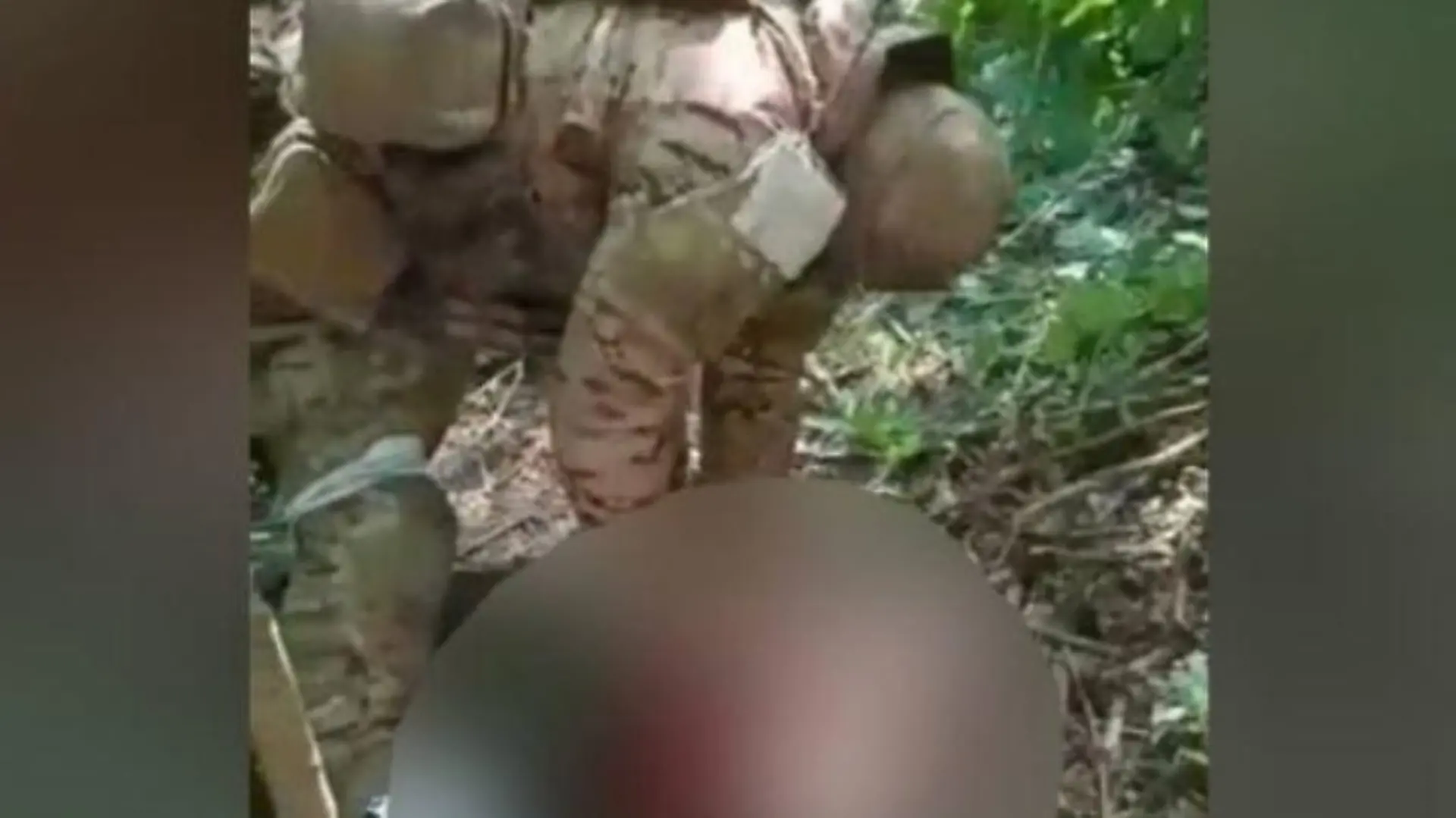 Video von einer Enthauptung mutmaßlich in der Ukraine