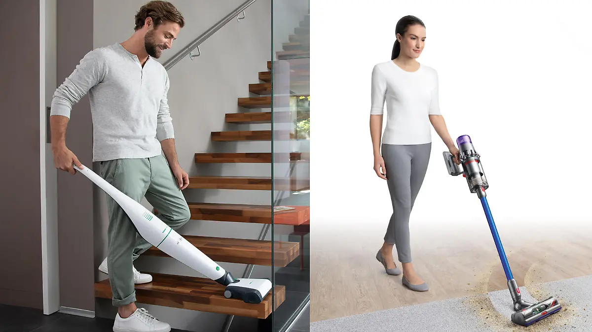 Kobold VB 100 und Dyson Cyclone V11 Absolute im Einsatz