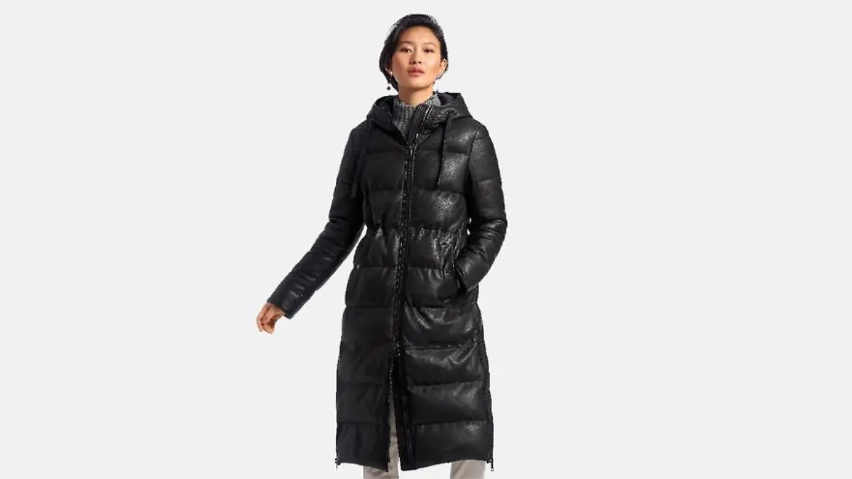 Puffer-Jackets aus Leder.