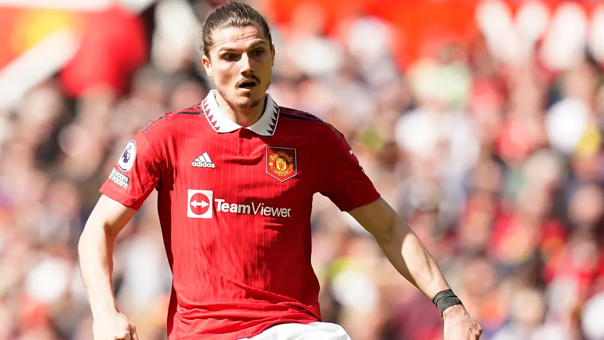 April 8, 2023, Manchester: Manchester, England, 8th April 2023. Marcel Sabitzer of Manchester United during the Premier League match at Old Trafford, Manchester. Photo via Newscom picture alliance