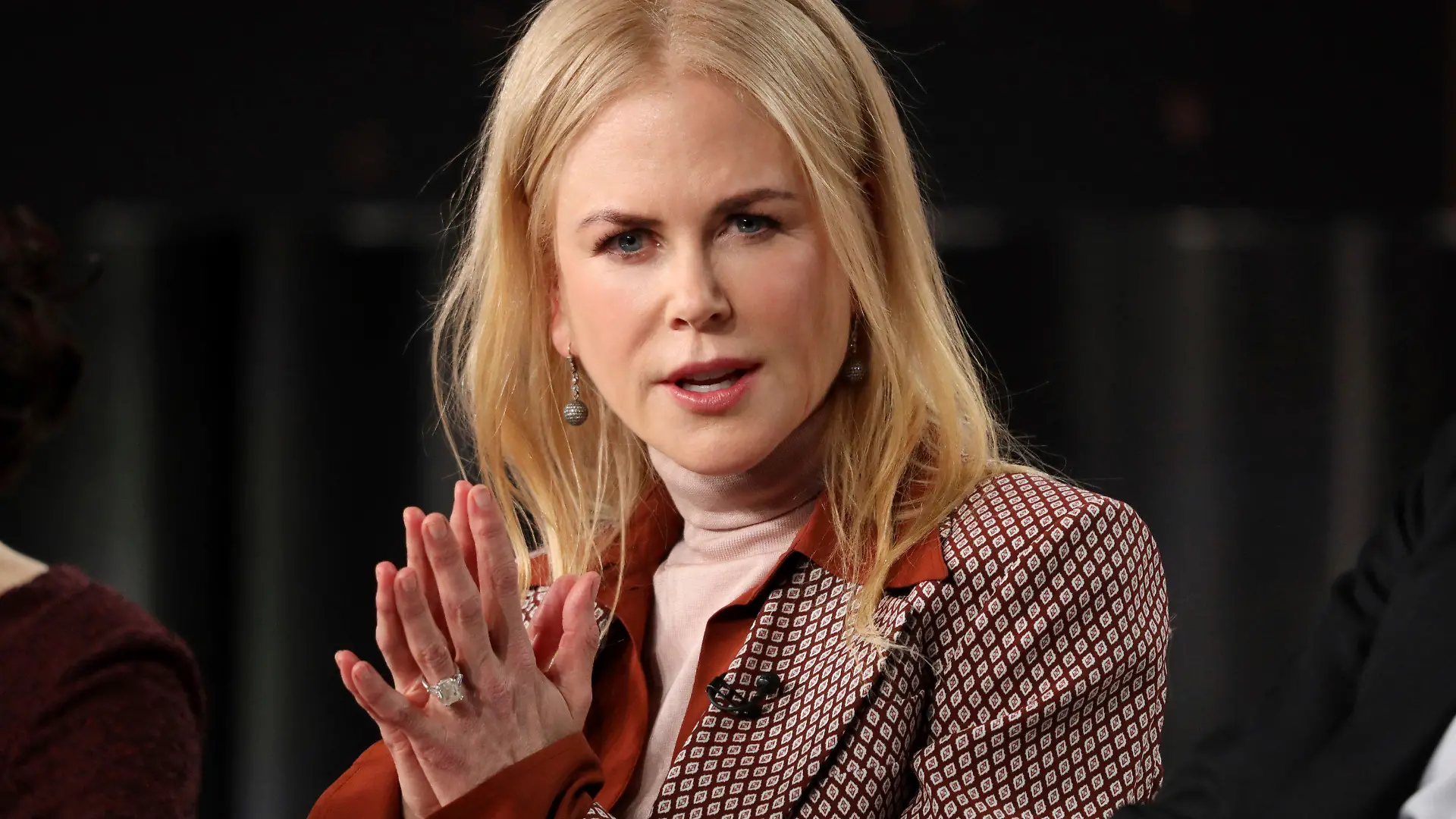 FILE - In this Wednesday, Jan. 15, 2020, file photo, Nicole Kidman speaks at the "The Undoing" panel during the HBO TCA 2020 Winter Press Tour at the Langham Huntington in Pasadena, Calif. More than $5.1 million in funds were given to over 70 nonprofit organizations during the “HFPA Philanthropy: Empowering the Next Generation” virtual event on Tuesday, Oct. 13, 2020. Kidman was among the entertainers who appeared to discuss the charities that benefit from HFPA grants. (Photo by Willy Sanjuan/Invision/AP, File)