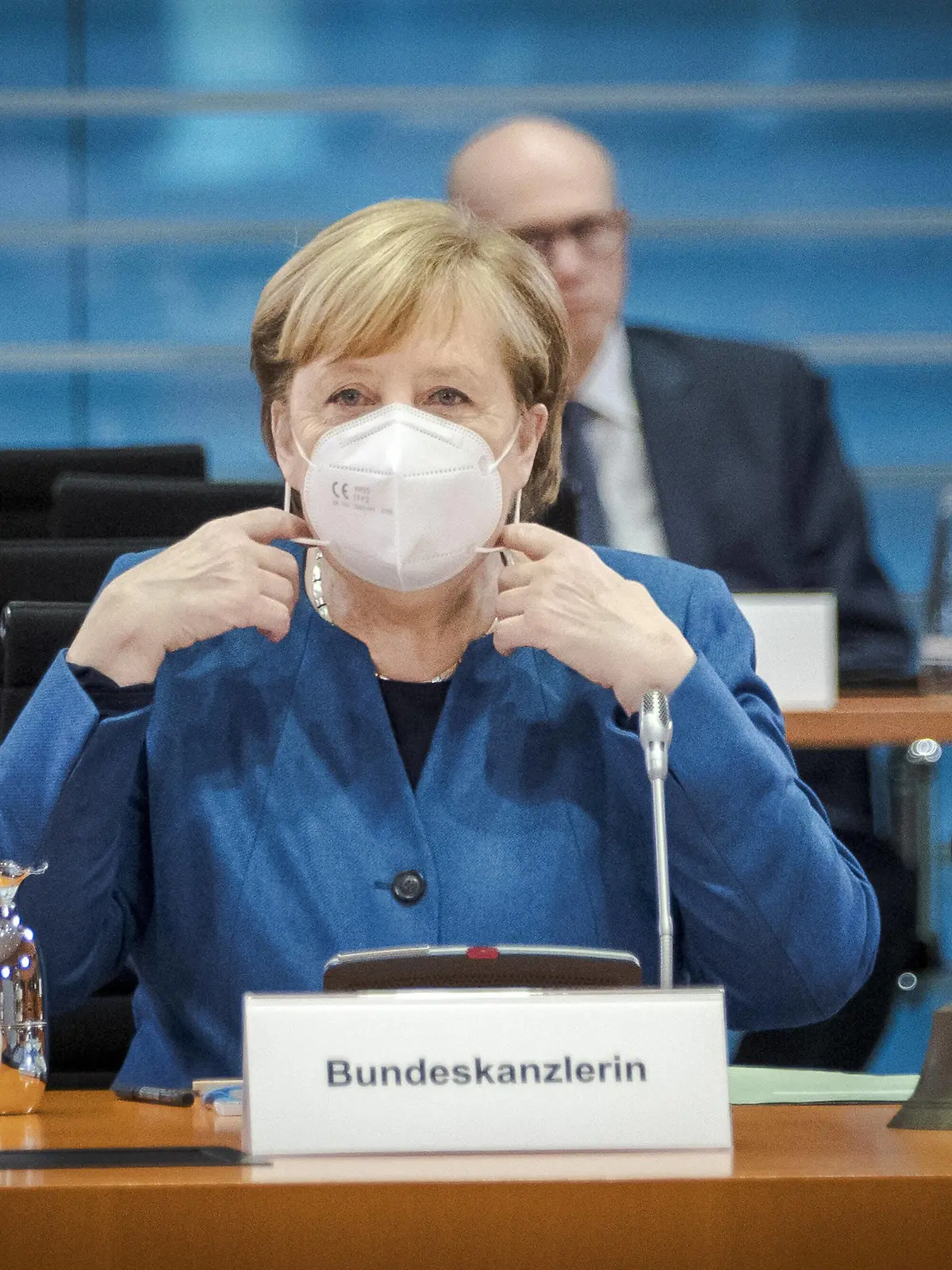  Bundeskanzlerin Angela Merkel, CDU, aufgenommen zu Beginn einer Kabinettssitzung im Bundeskanzleramt. Berlin, 28.10.2020. Berlin Deutschland *** Federal Chancellor Angela Merkel, CDU, recorded at the beginning of a cabinet meeting in the Federal Chancellery Berlin, 28 10 2020 Berlin Germany Copyright: xJaninexSchmitz/photothek.netx