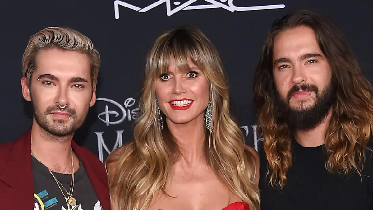 Tokio Hotel und Heidi Klum bei "Late Night Berlin"