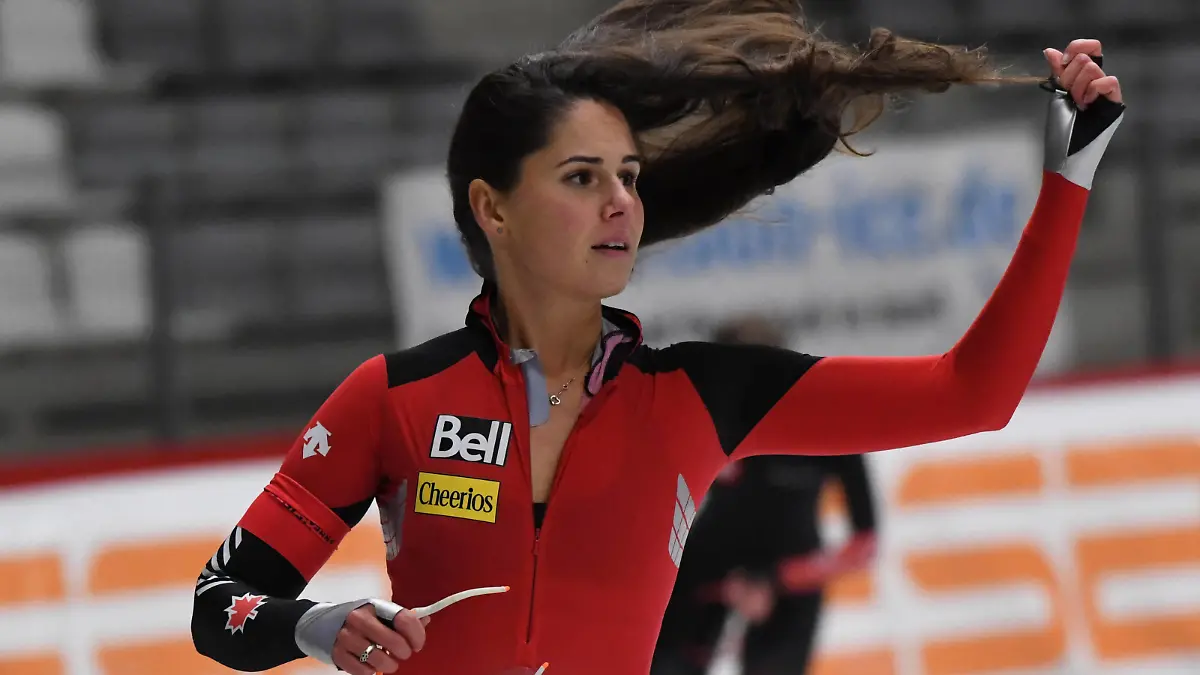 EISSCHNELLLAUF - IANCULESCU Alexandra ROU bei der Deutschen Meisterschaft Einzelstrecken Eisschnelllauf über 500m, 3000m und 5000m incl. international Quaifier KBSF in Inzell am 29.10.2021, Deutschland, Oberbayern, Traunstein Inzell Max-Aicher-Arena Oberbayern Deutschland *** ICE SKATING IANCULESCU Alexandra ROU at the German Championships single track speed skating over 500m, 3000m and 5000m incl international Quaifier KBSF in Inzell on 29 10 2021, Germany, Upper Bavaria, Traunstein Inzell Max Aicher Arena Upper Bavaria Germany
