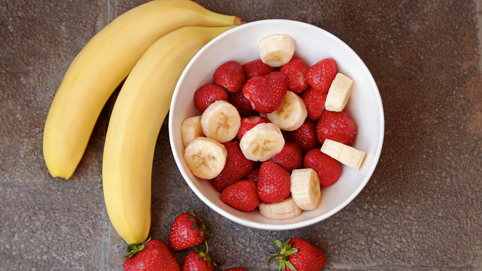 Erdbeeren und Bananen