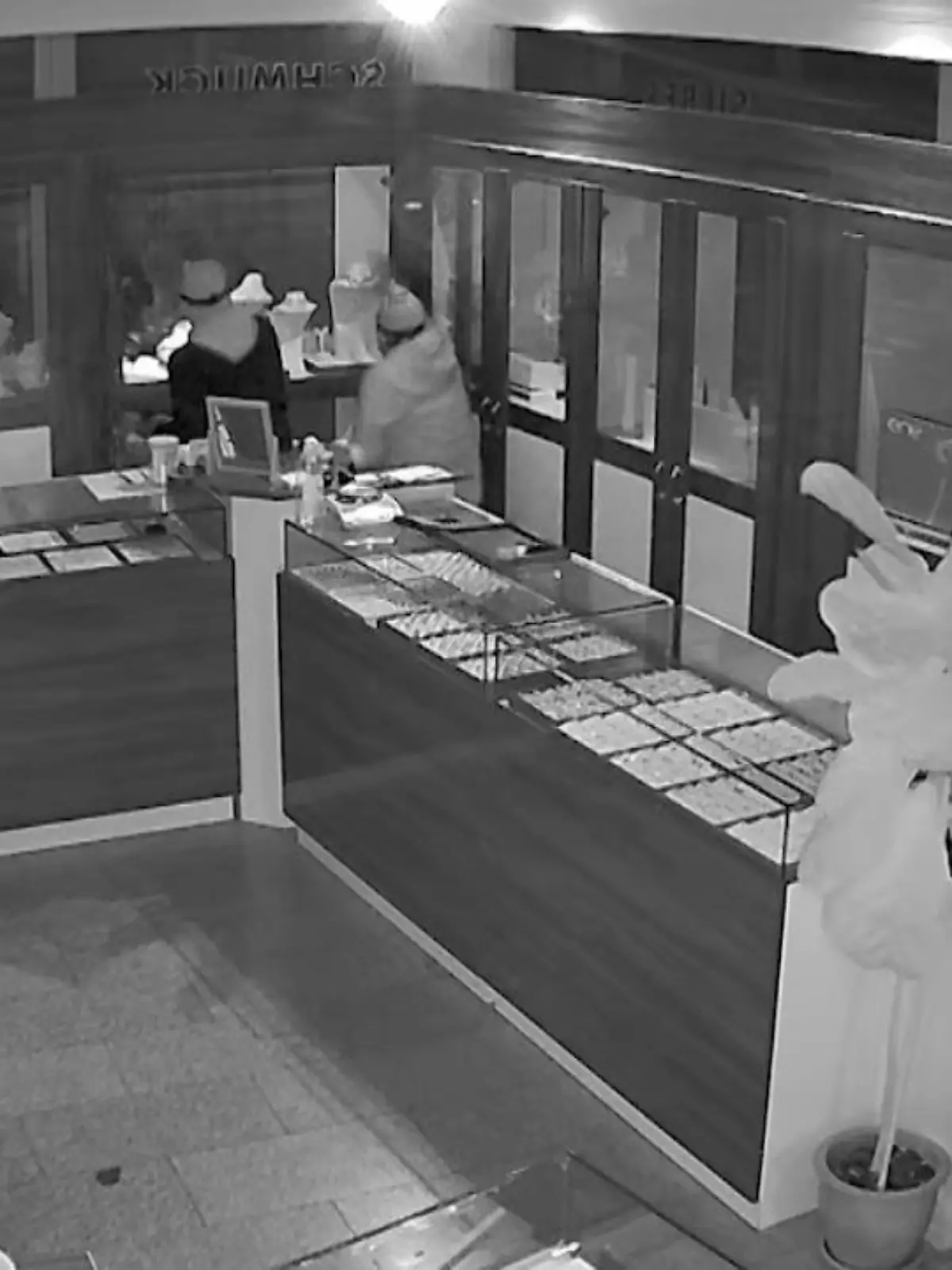 Trotz eines massiven Metallgitters schaffen es zwei Einbrecher, in das Juweliergeschäft Ercosman einzudringen. Wie schnell die Täter vorgingen, sehen Sie anhand der Überwachungsaufnahmen in unserem Video.
