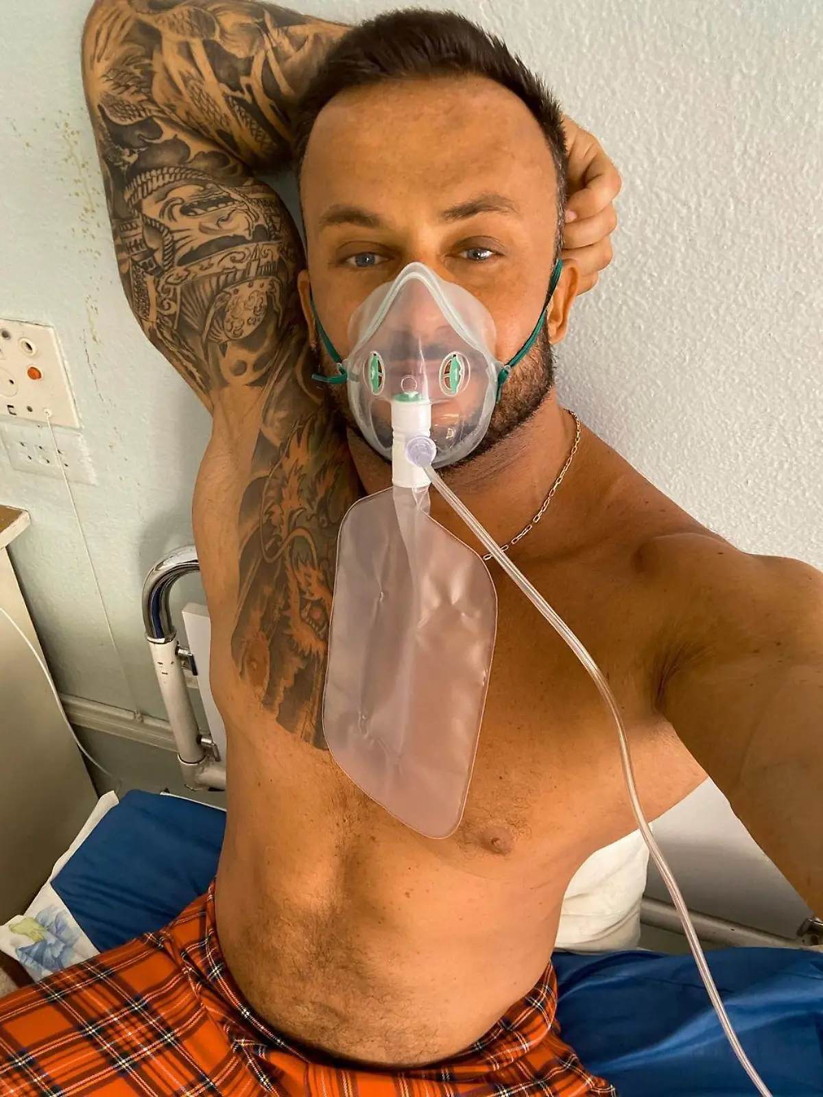 Dmitriy Stuzhuk im Krankenhaus