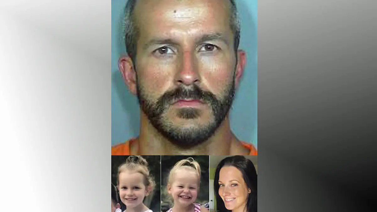 Chris Watts, seine Töchter und seine Ehefrau.