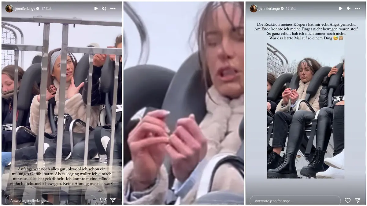 Jennifer Lange erlebte einen Schock-Moment auf der Kirmes