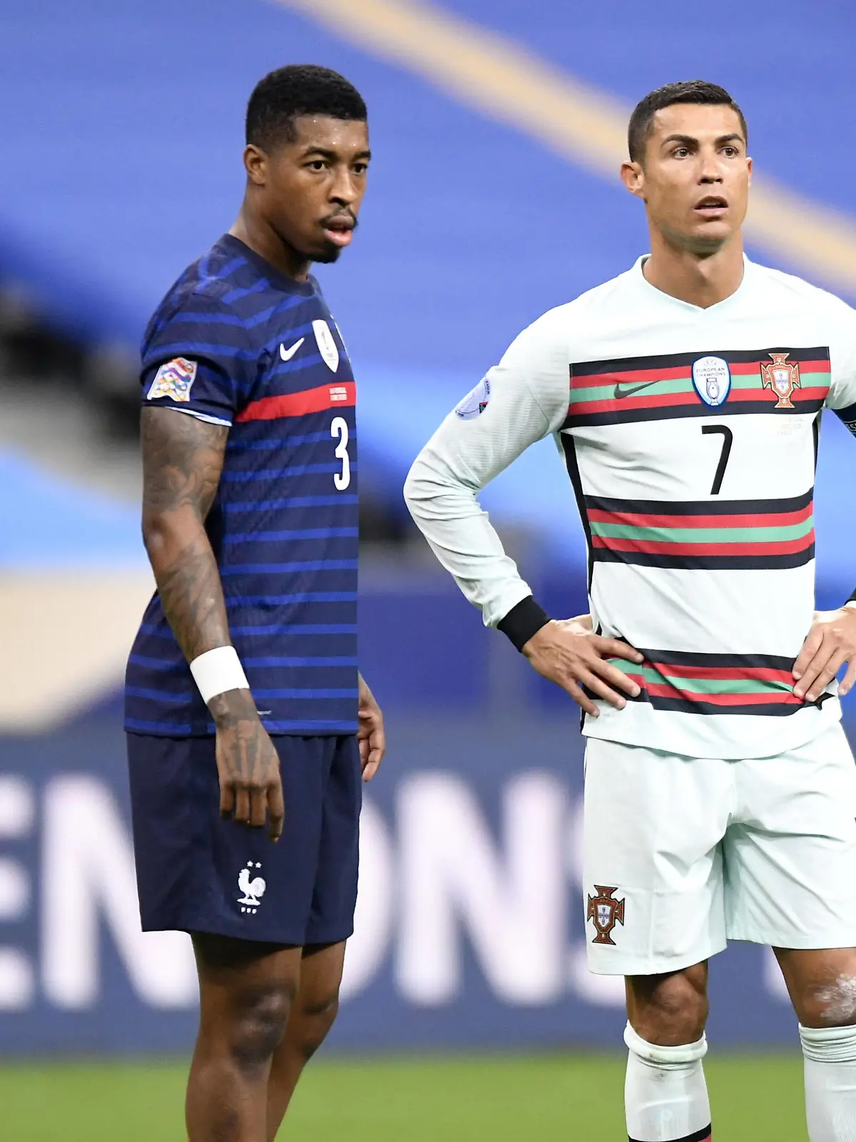  07 CRISTIANO RONALDO POR - 03 PRESNEL KIMPEMBE FRA FOOTBALL : France vs Portugal - Ligue des Nations - 11/10/2020 FEP/Panoramic PUBLICATIONxNOTxINxFRAxITAxBEL