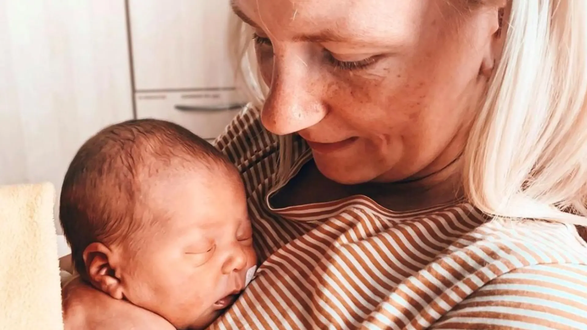 Mama Michele und Baby Bruno