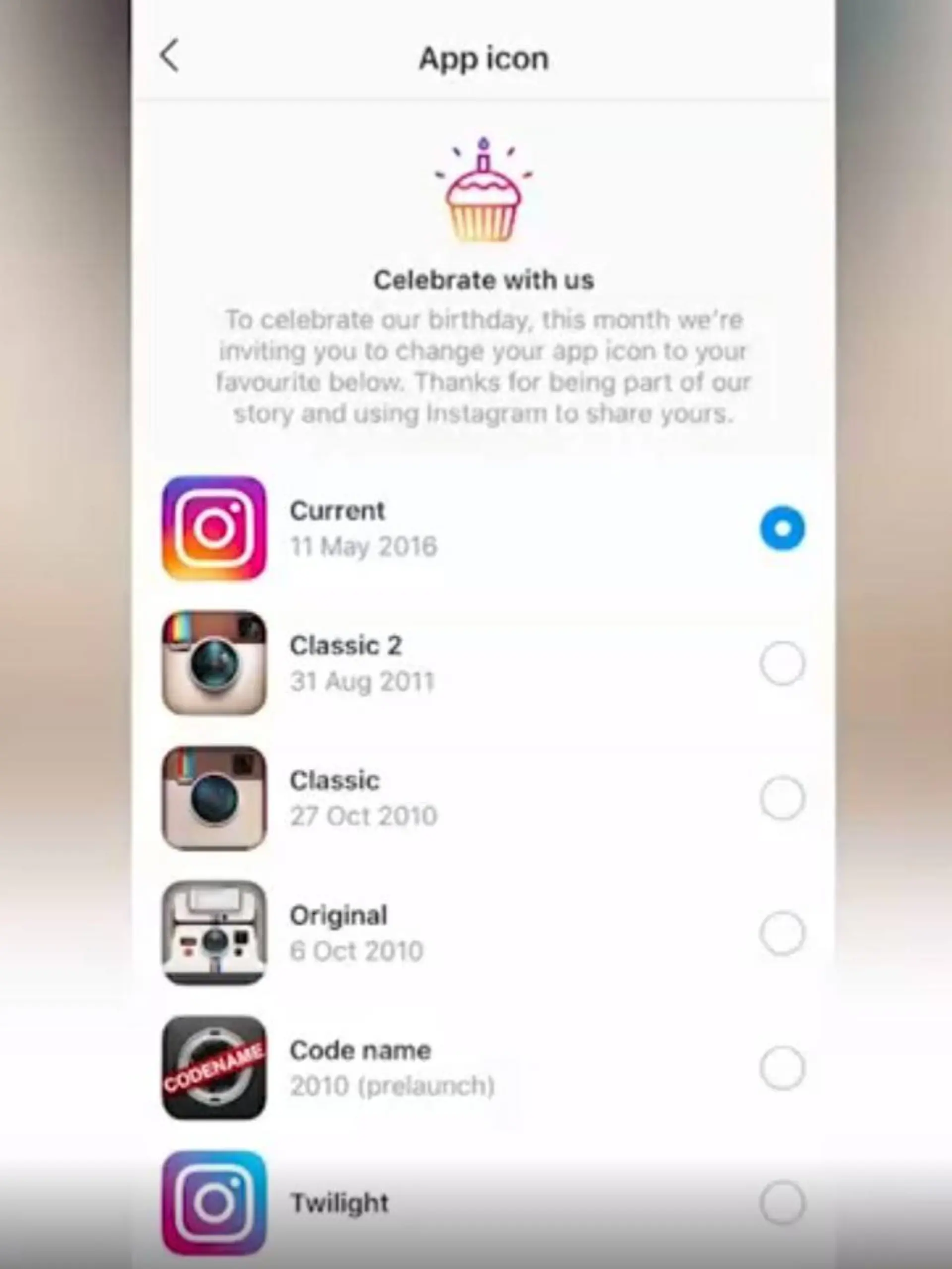 Instagram bietet viele verschiedene Logos an.
