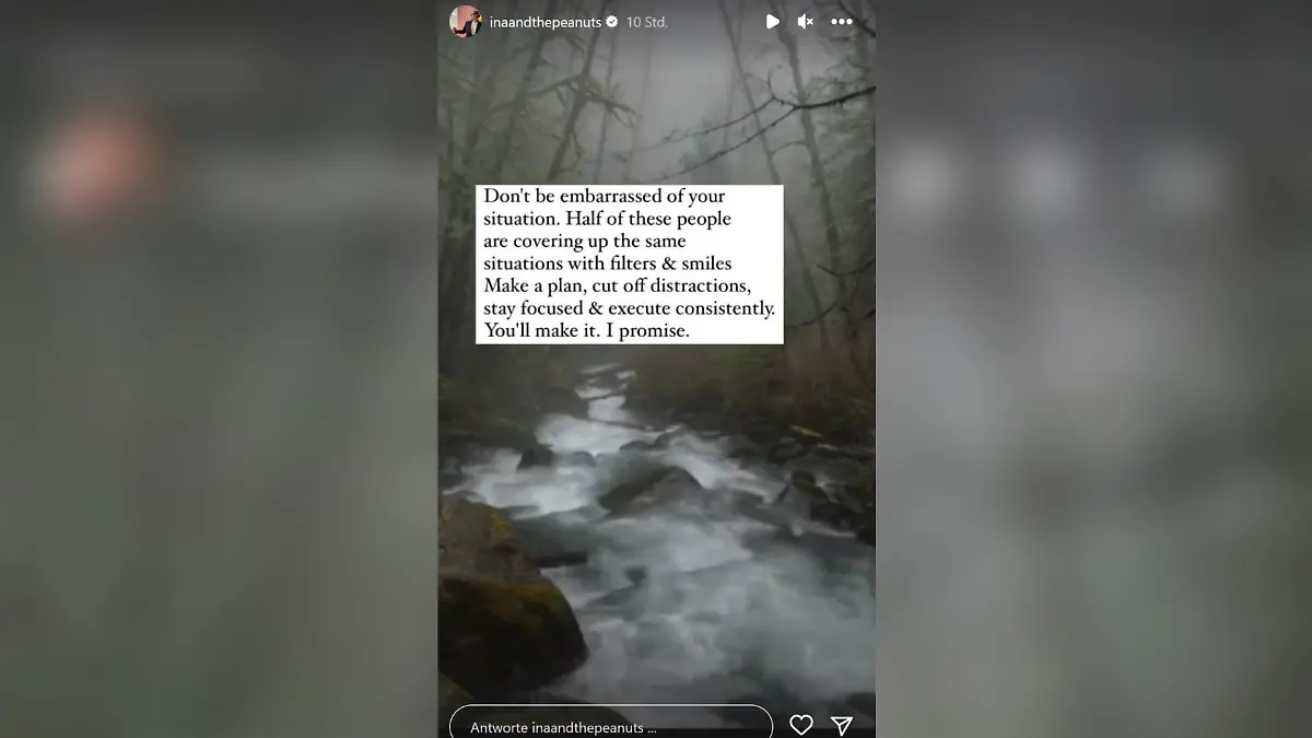 Ina Maria Schnitzer alias Yoga Jordan richtet nach ihrer Totgeburt bewegende Worte an ihre Community.