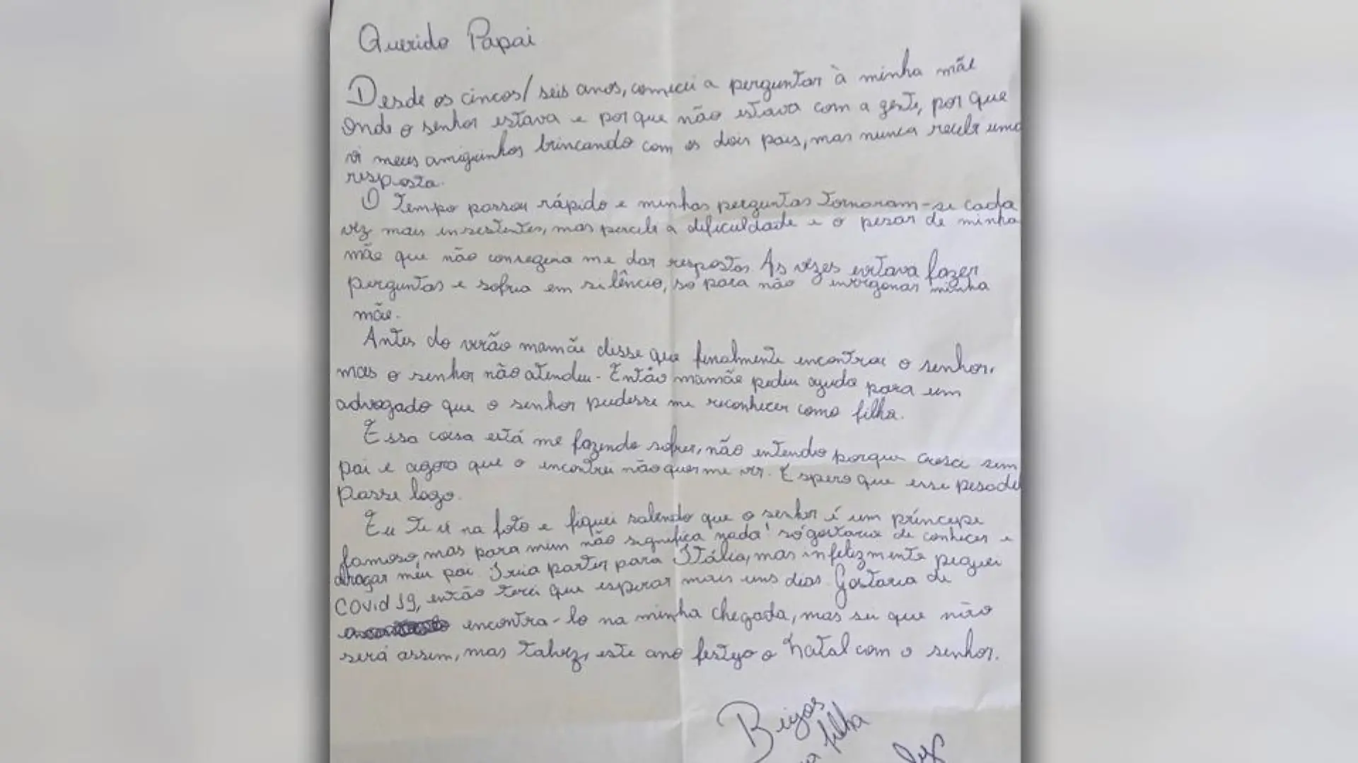 Dieser Brief hatte Fürst Albert von Monaco Ende September im Postfach.