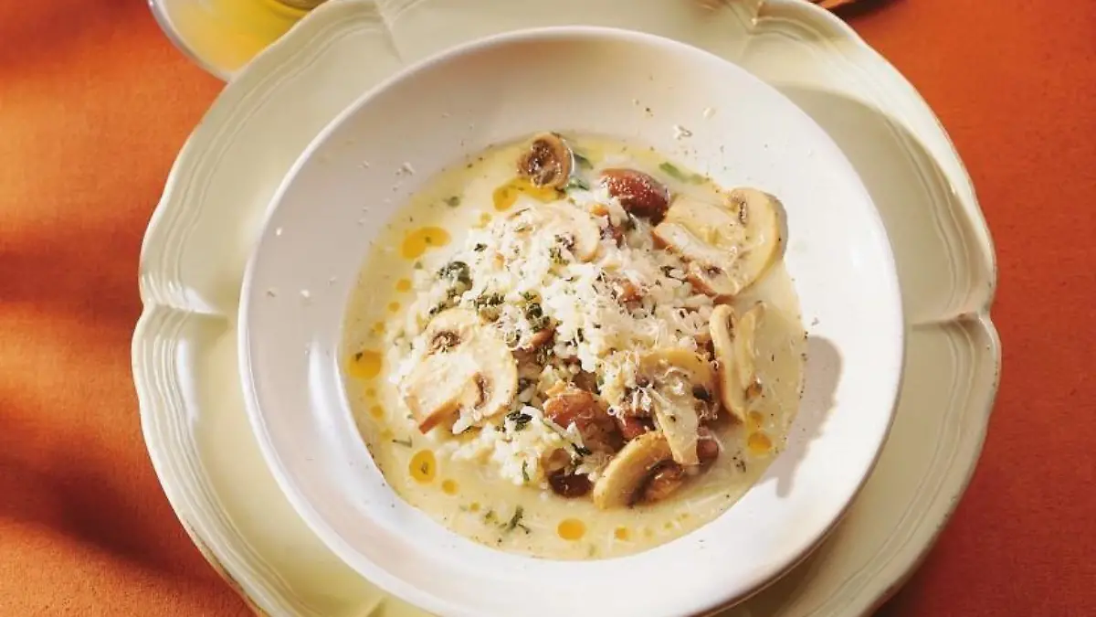 Das perfekte Herbstessen: Pilz-Kastanien-Risotto