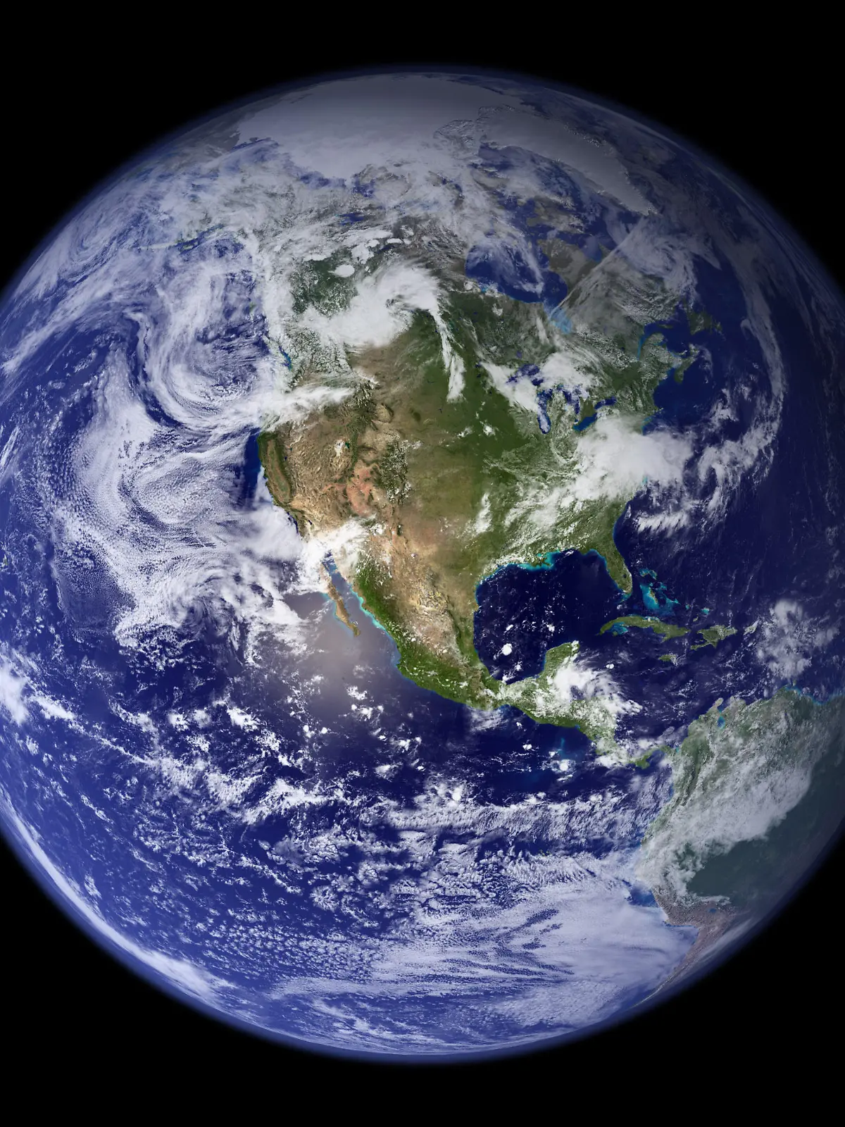 ARCHIV - Die NASA-Aufnahme zeigt die westliche Hemisphäre der Erdkugel (Archivfoto von 2006). Foto: NASA/dpa (zu dpa «EU-Parlament macht Weg frei für Weltklimavertrag» vom 04.10.2016) +++(c) dpa - Bildfunk+++