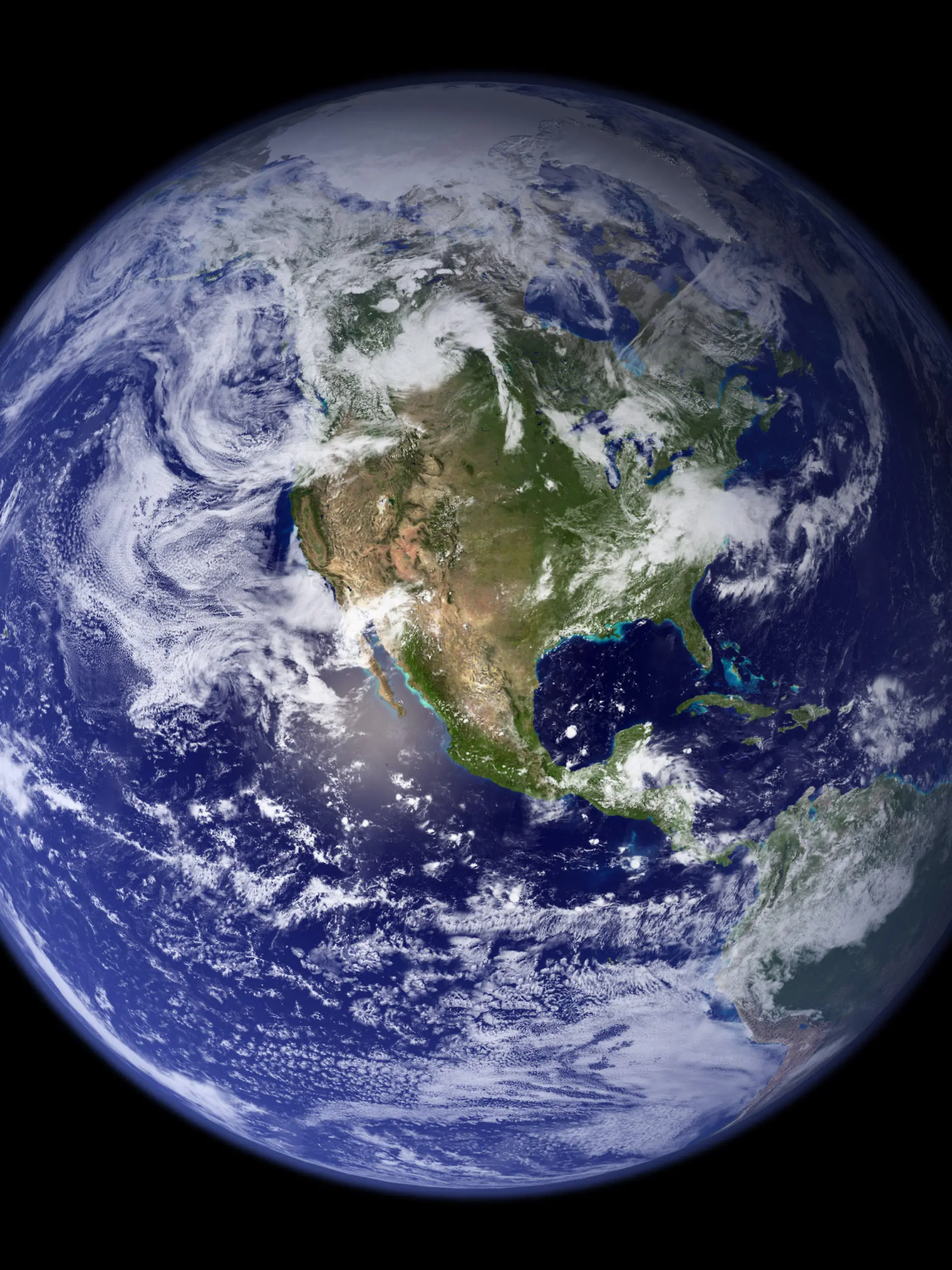 ARCHIV - Die NASA-Aufnahme zeigt die westliche Hemisphäre der Erdkugel (Archivfoto von 2006). Foto: NASA/dpa (zu dpa «EU-Parlament macht Weg frei für Weltklimavertrag» vom 04.10.2016) +++(c) dpa - Bildfunk+++