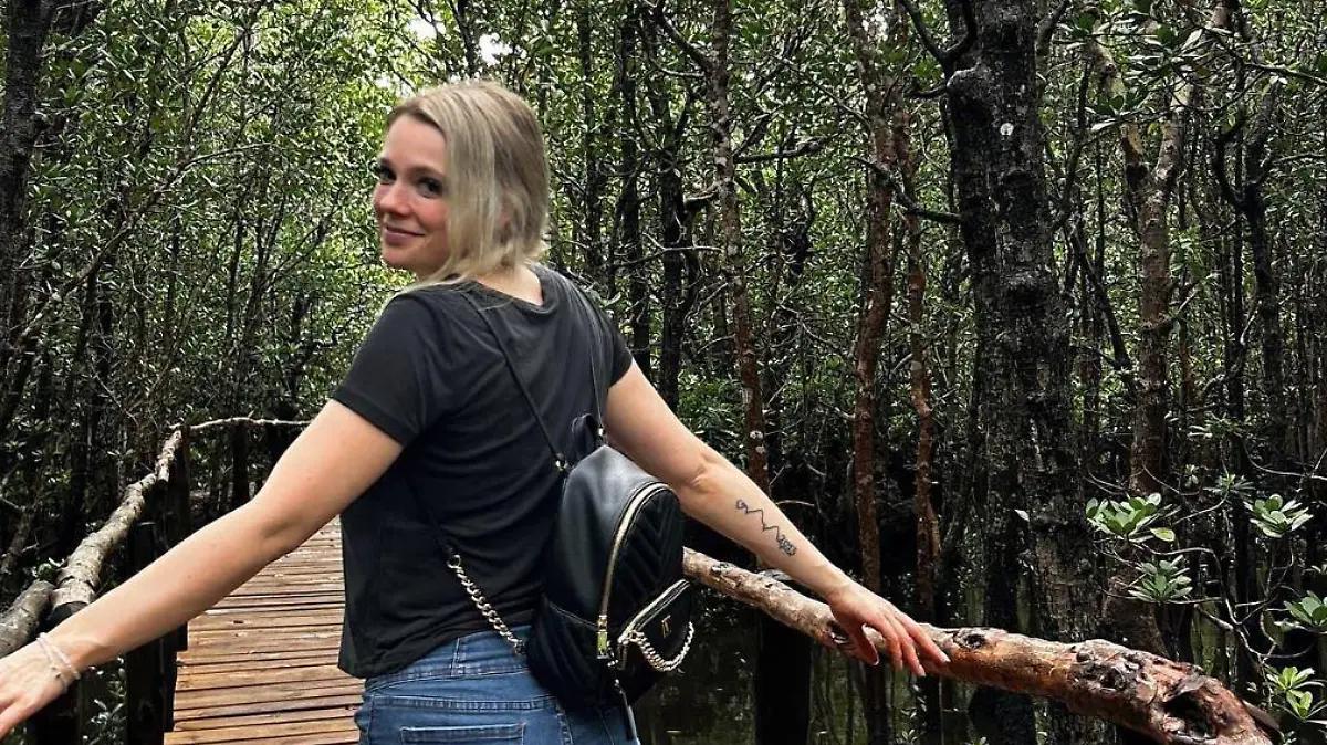 Anne Wünsche genießt ihren Sansibar-Urlaub.