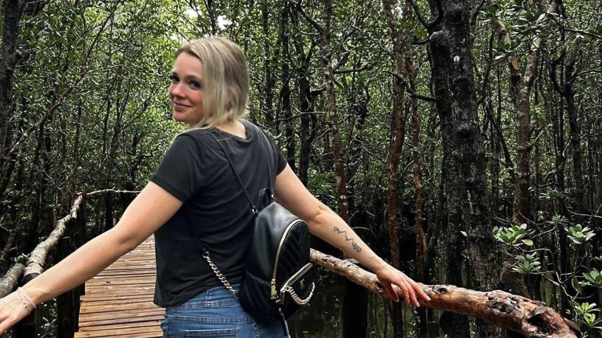 Anne Wünsche genießt ihren Sansibar-Urlaub.