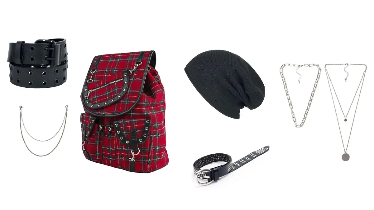 Accessoires für den Grunge-Look