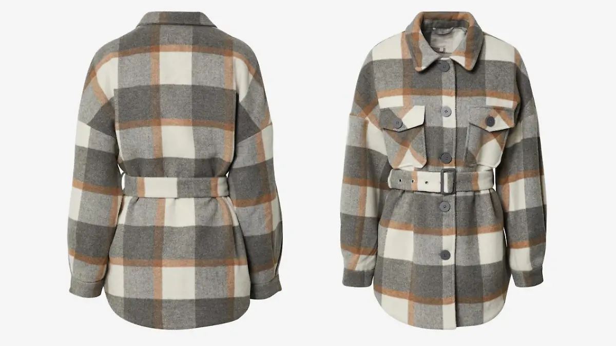 Jacke in Karomuster von Pieces.