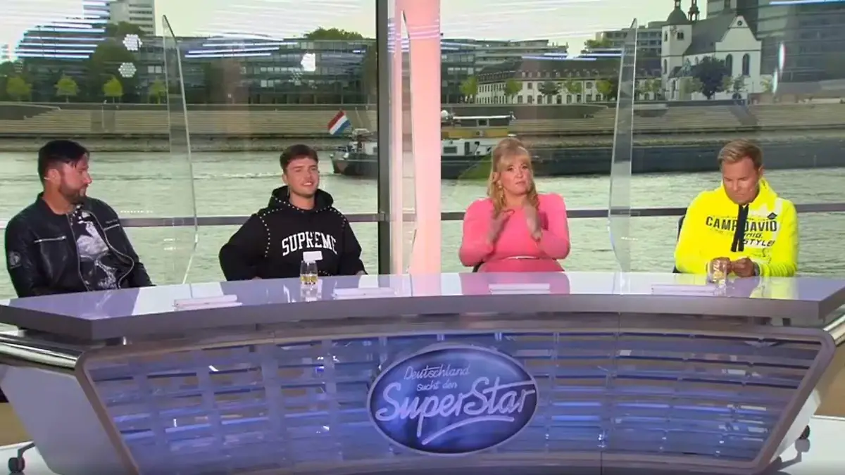Michael Wendler, Mike Singer, Maite Kelly und Dieter Bohlen: Bei der ersten gemeinsamen Pressekonferenz beweisen die MusikerInnen, dass sie als Team funktionieren.