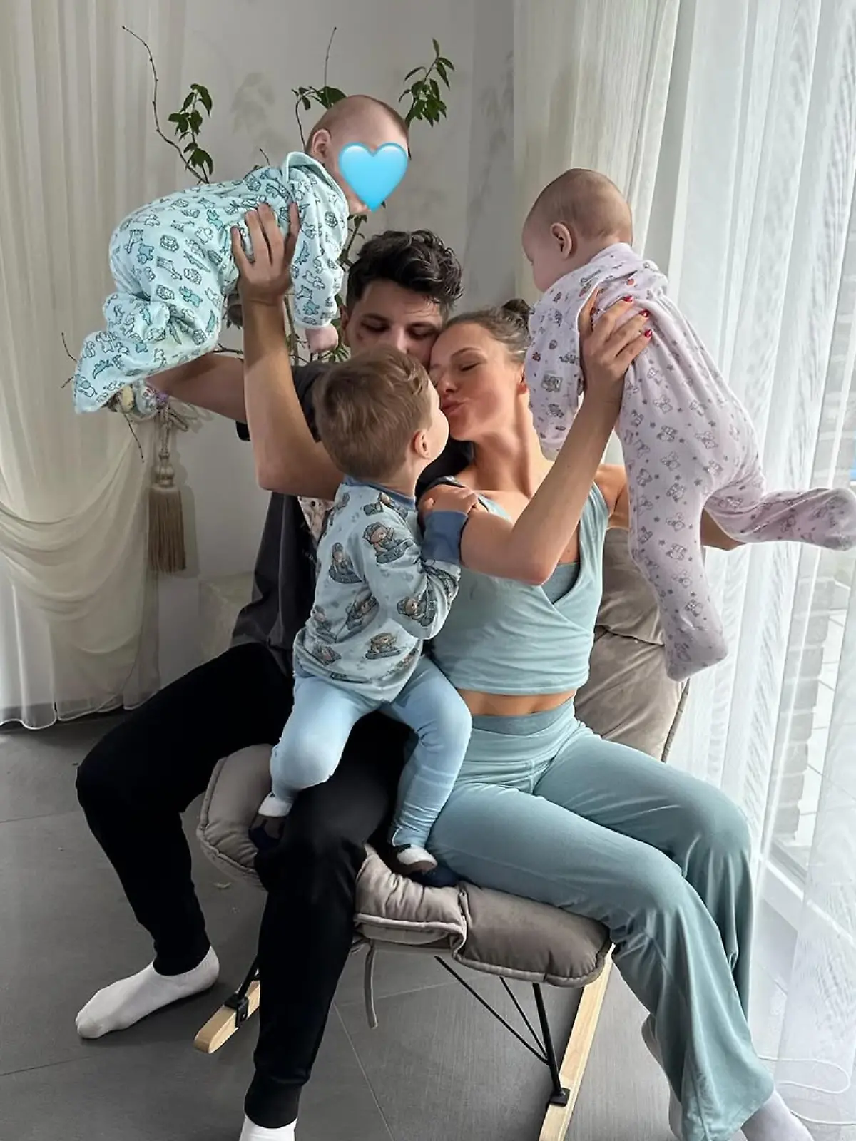 „Let’s Dance”-Profis Alexandru und Patricija Ionel mit ihren drei Kindern