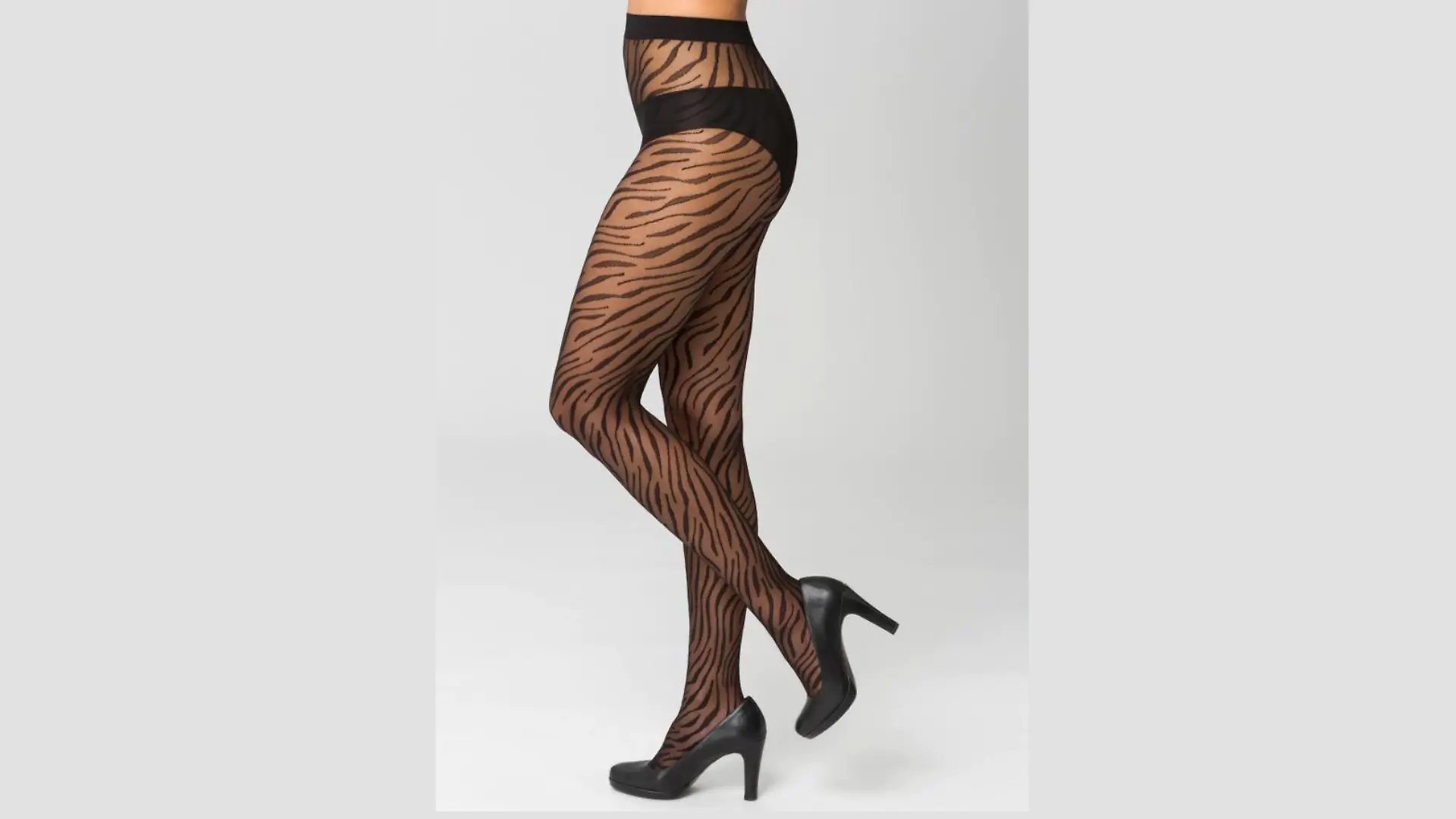 Feinstrumpfhose mit Animal-Print.