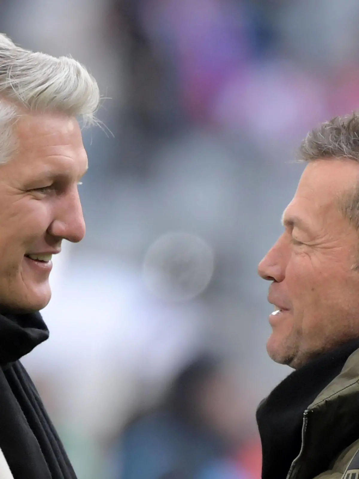 01.04.2023, xemx, Fussball 1.Bundesliga, FC Bayern Muenchen - Borussia Dortmund emspor, v.l. Bastian Schweinsteiger Lothar Matthäus Matthaeus DFL/DFB REGULATIONS PROHIBIT ANY USE OF PHOTOGRAPHS as IMAGE SEQUENCES and/or QUASI-VIDEO Muenchen *** 01 04 2023, xemx, football 1 Bundesliga, FC Bayern Muenchen Borussia Dortmund emspor, v l Bastian Schweinsteiger Lothar Matthäus Matthaeus DFL DFB REGULATES PROHIBIT ANY USE OF PHOTOGRAPHS as IMAGE SEQUENCES and or QUASI VIDEO Muenchen