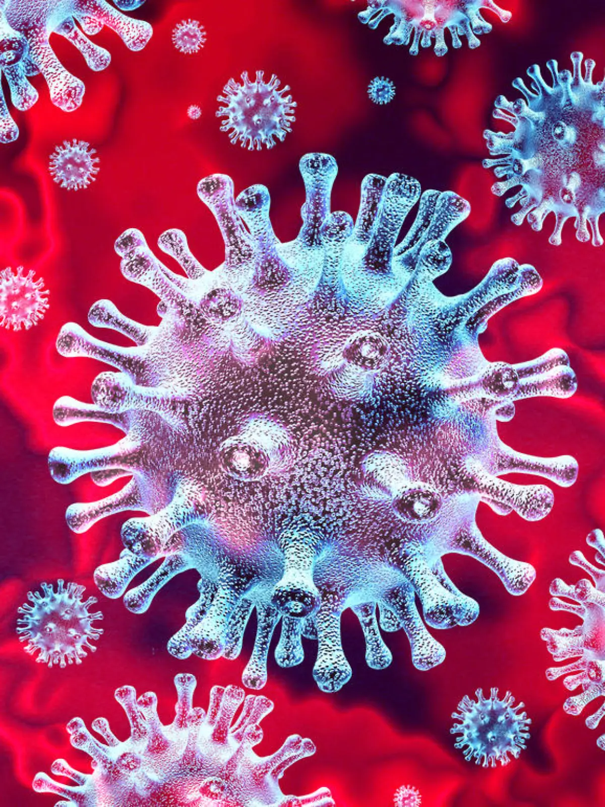 Coronavirus-Ausbruch und Coronaviren-Grippe-Hintergrund