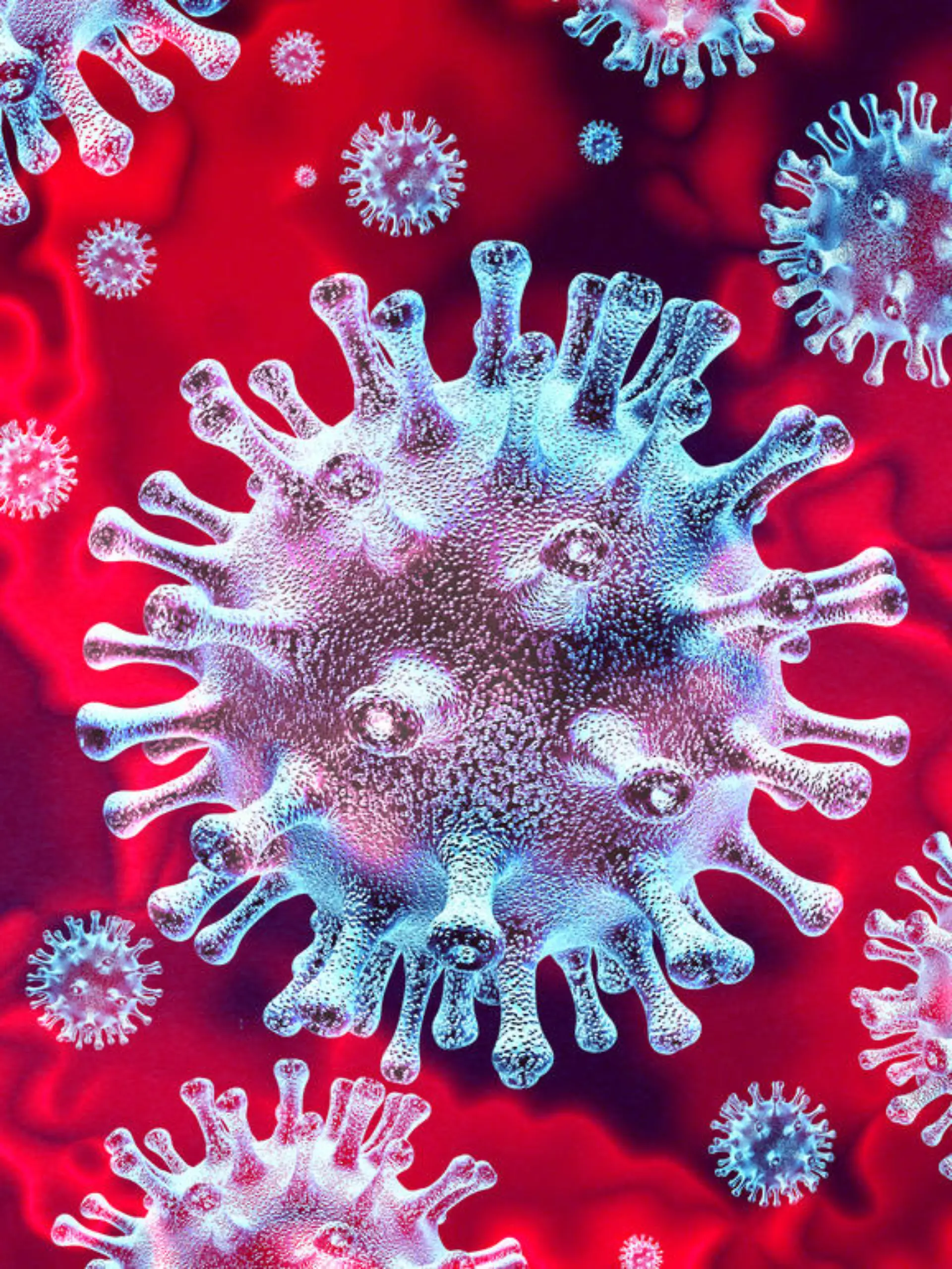 Coronavirus-Ausbruch und Coronaviren-Grippe-Hintergrund