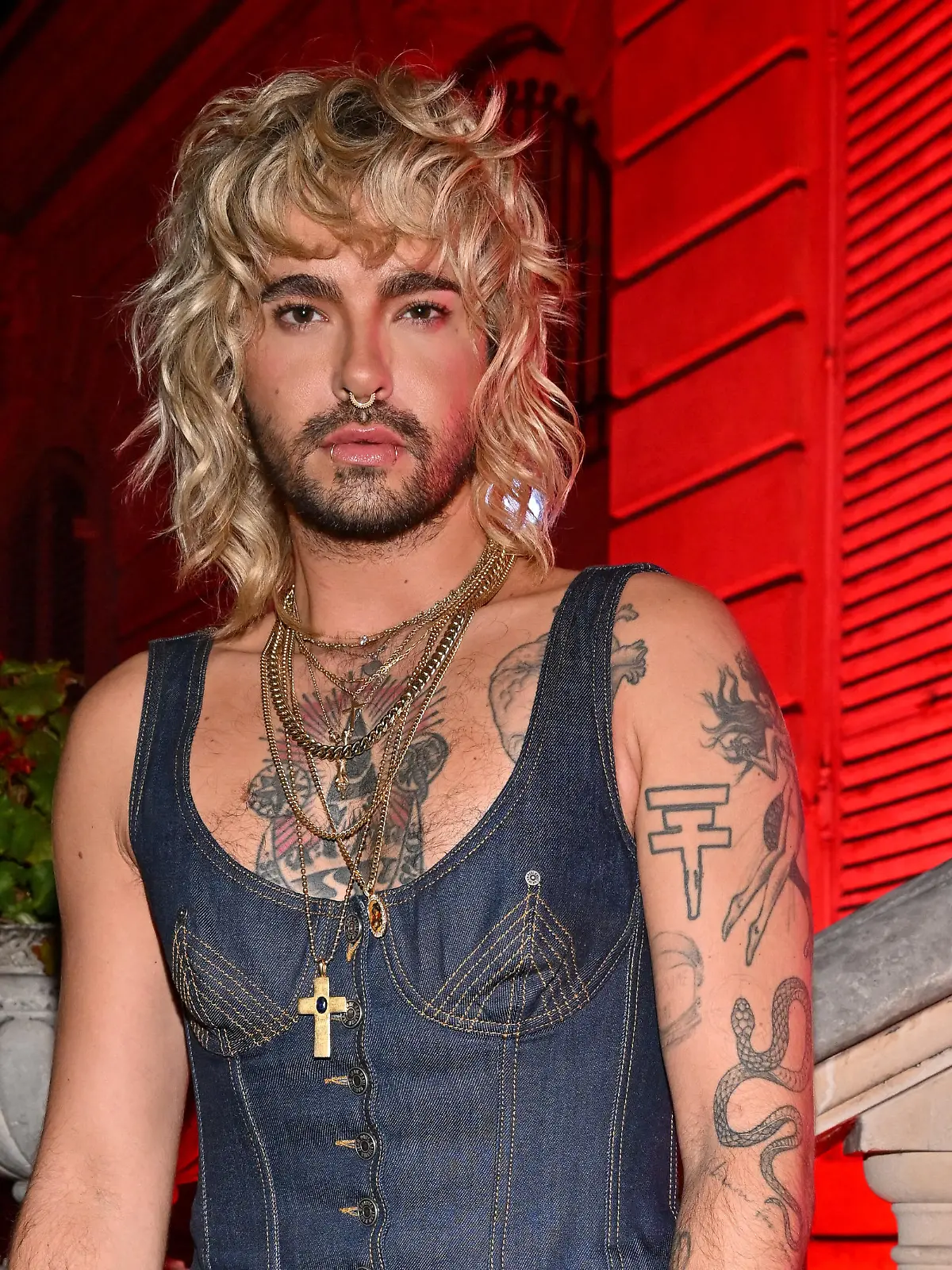 Bill Kaulitz attends the Jean Paul Gaultier Scandal Party during Paris Fashion Week in Paris, France on September 29, 2022. Photo by Julien Reynaud/APS-Medias/ABACAPRESS.COM