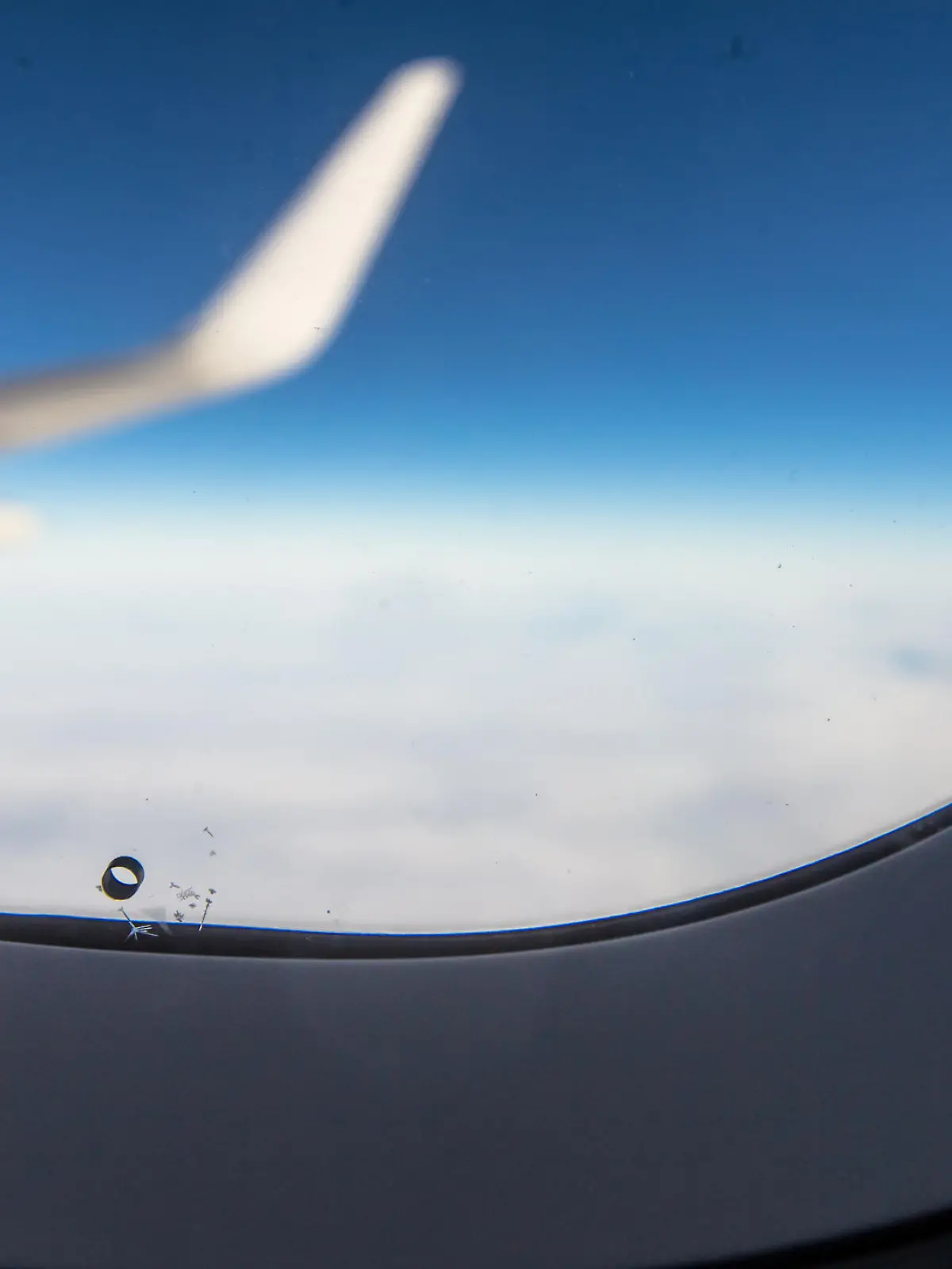 Fenster im Flugzeug