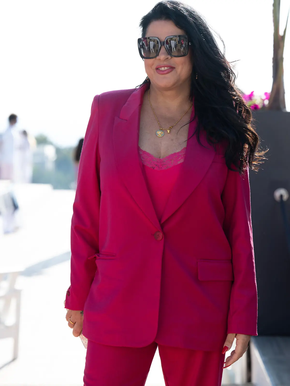 PALMA, SPAIN - MAY 20 2023 : Iris Klein at - Iris Klein im Shiva Beach on May 20, 2023 in Palma, Shiva Beach. / 200523