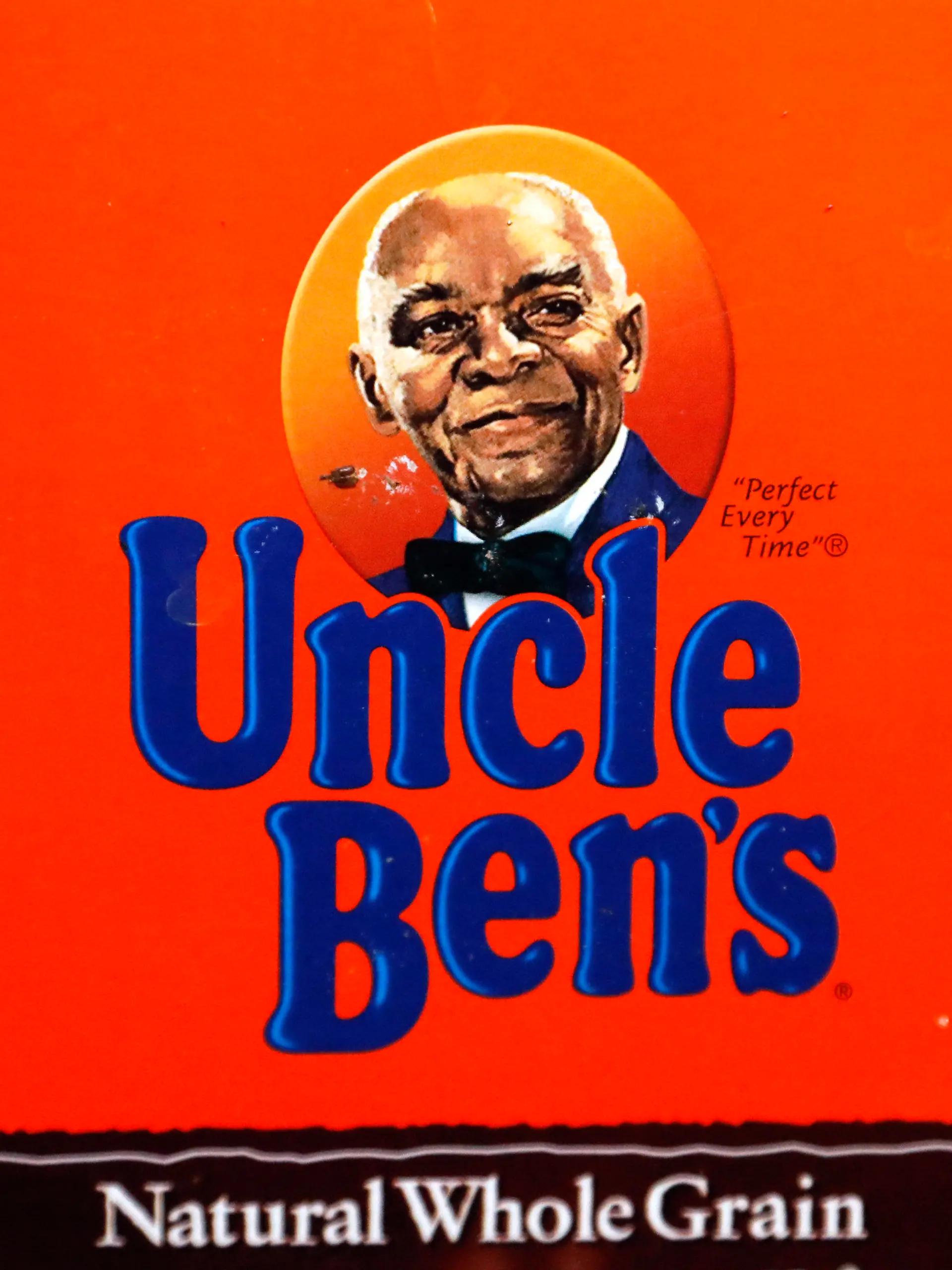 The portrait of "Uncle Ben's" is portrayed on a box of rice Thursday, June 18, 2020 in Jackson, Miss. The Uncle Ben's rice brand is getting a new name: Ben's Original. Parent firm Mars Inc. unveiled the change Wednesday, Sept. 23, 2020 for the 70-year-old brand, the latest company to drop a logo criticized as a racial stereotype. Packaging with the new name will hit stores next year. (AP Photo/Rogelio V. Solis)